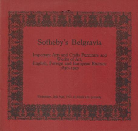 971. Important Arts and Crafts Furniture and Works of Art