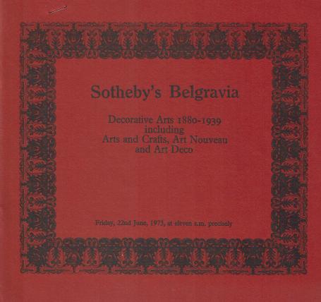 978. Decorative Arts 1880-1939 including Arts and Crafts, Art Nouveau and Art Deco