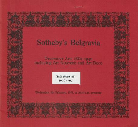 989. Decorative Arts 1880-1940