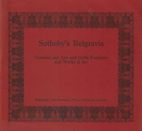 990. Victorian and Arts and Crafts Furniture and Works of Art