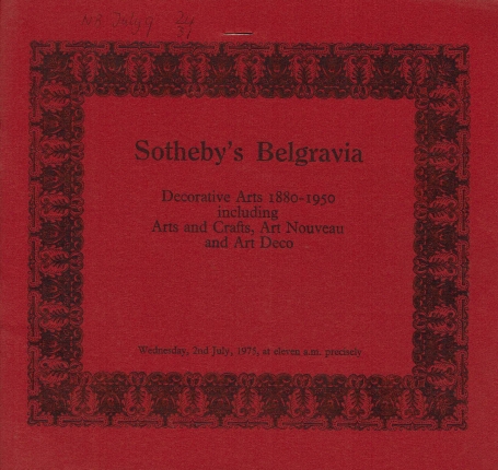 202. Decorative Arts 1880-1950