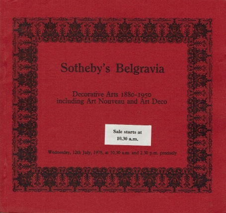 214. Decorative Arts 1880-1950