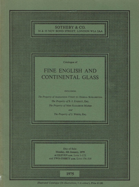 228. Fine English and Continental Glass
