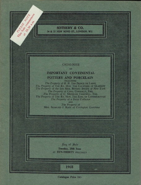 258. Important Continental Pottery and Porcelain