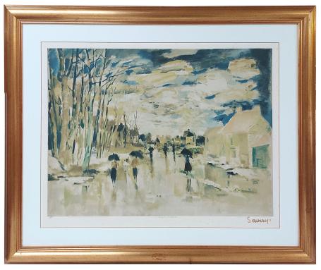 Straat in de herfst 300b/350