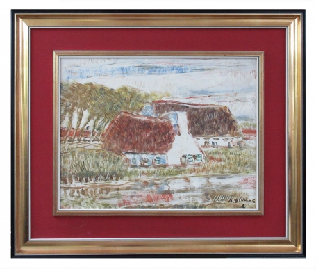 Schilderij van de Belgische kunstenaar Alfons Blomme