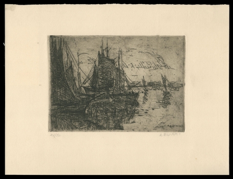 Ets, Boten met zeilen op het water 12/50