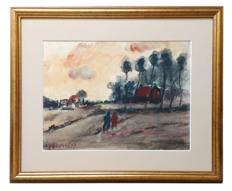 Koppeltje op stap naar de boerderij