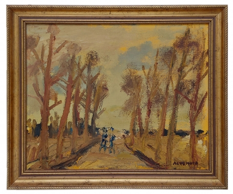 Schilderij van de Belgische kunstenaar Alfons Vermeir