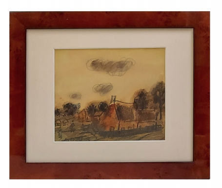 Zwarte man aan de boerderij