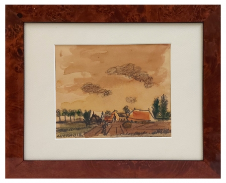 Boerderij in een ruraal landschap