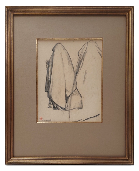 Tekening van de Belgische kunstenaar Alfred Delaunois