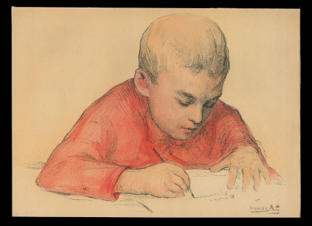 Etude Lithographie originale rehaussée (1926)