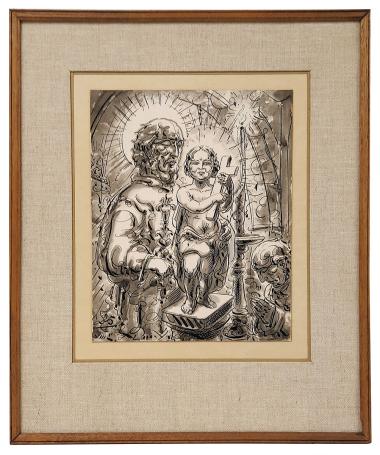 Pentekening van Alfred Ost kopen uit 1925