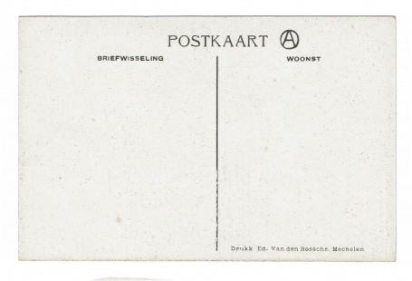 Postkaart van de Mechelse kunstenaar Alfred Ost