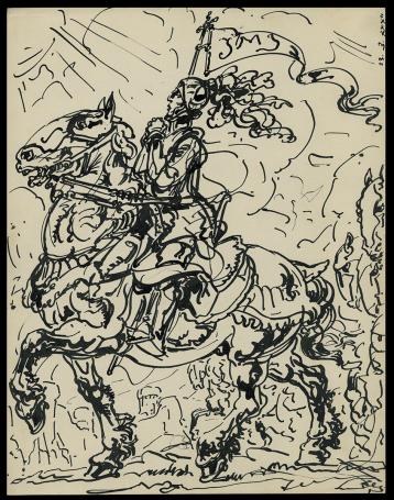 Pentekening uit 1933 van Alfred Ost kopen