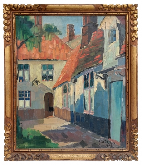 Schilderij uit 1929 kopen van de Belgische schilder Alfred Pietercelie