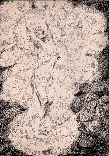Pentekening van Alfred Ost kopen