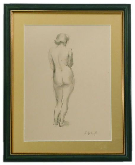 Tekening van de Belgische kunstenares Alice Keelhoff