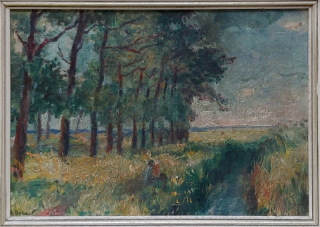 Aloïs de Laet met een landschapsgezicht
