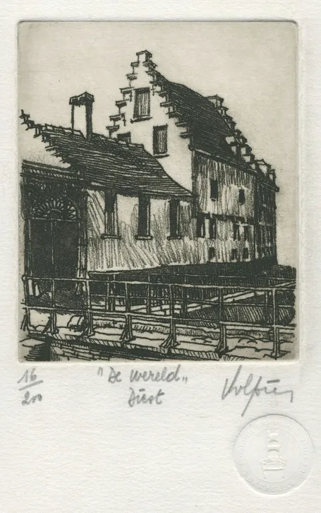 Ets kopen van de Luikse kunstenaar Armand Rassenfosse