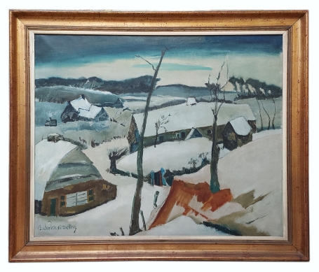 Schilderij van Belgische schilder André (Dries) Verstraeten