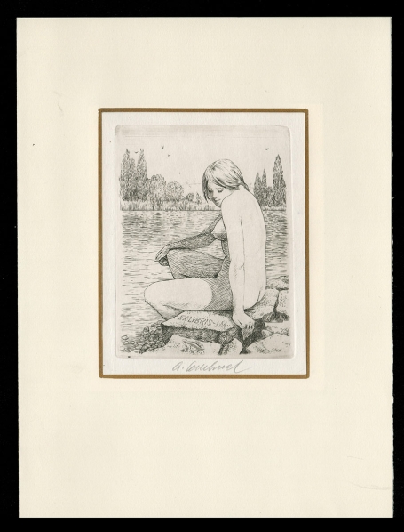 Een ex Libris van de Tsjechische kunstenaar Antonín Odehnal kopen
