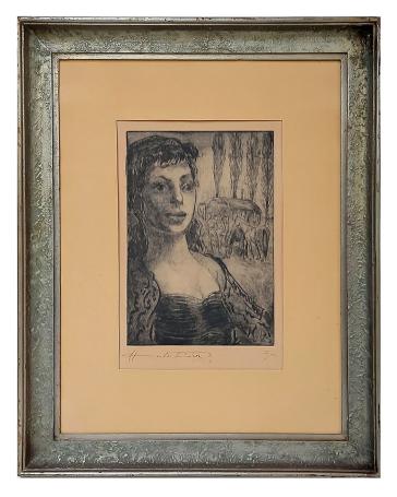 Dame bij haar paarden 2/30