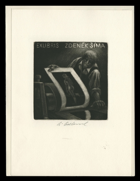 Een gravure van de kunstenaar A. Odehnal