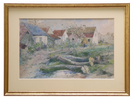 Aquarel van de Belgische schilder Armand Heins