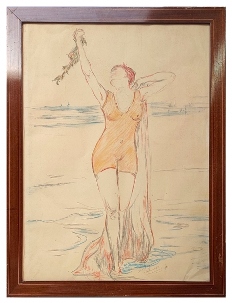 Tekening van de Belgische schilder Armand Jamar kopen