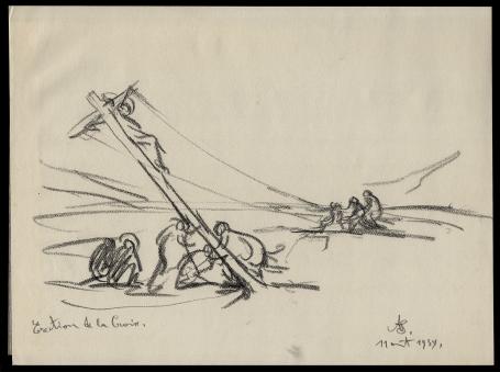 Erection de la Croix, 11 aout 1939