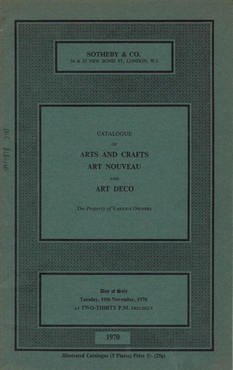 33. Arts and Crafts, Art Nouveau and Art Deco