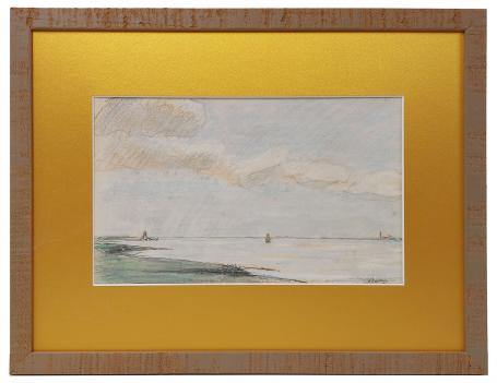 Opgehoogde tekening, de Schelde in al haar grootsheid