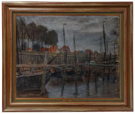 Bootjes in het kleine haventje