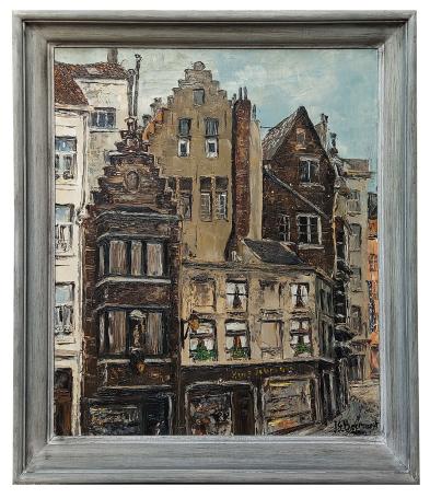 Huizen op de hoek van de Handschoenmarkt te Antwerpen