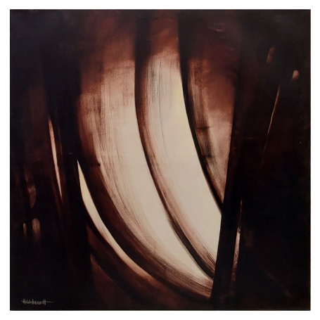 Halo in de bruine ruimte