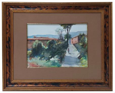 Aquarel, Op wandel in de Provence