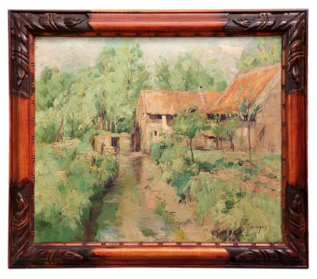 Schilderij van  van de Belgische kunstenaar Ernest Betigny