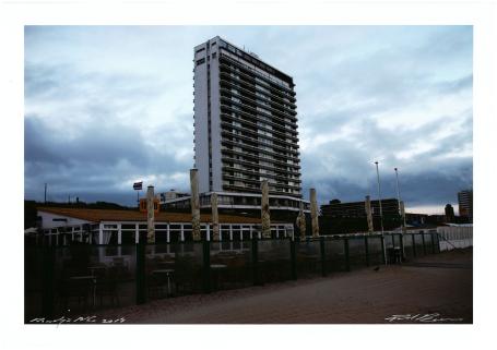 Rondje NL 2014, de toren aan het strand in de ochtend