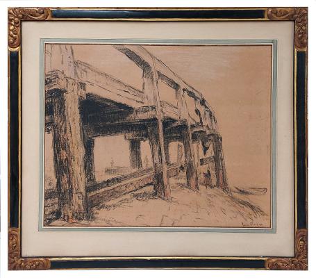 De houten pier 1919