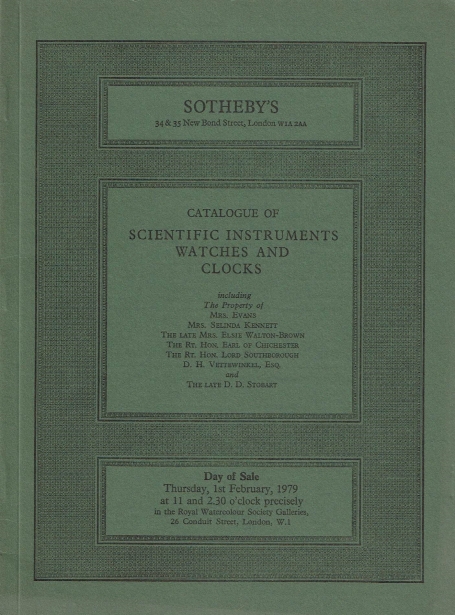 837. Scientific instruments good watches and clocks