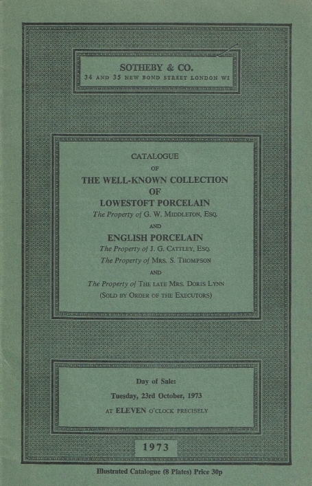 851. The well known collection of lowesoft porcelain and english porcelain