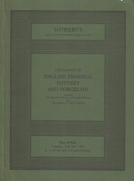 863. English enamels, pottery and porcelain