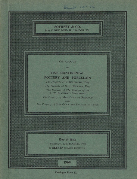 872. Fine continental pottery and porcelain