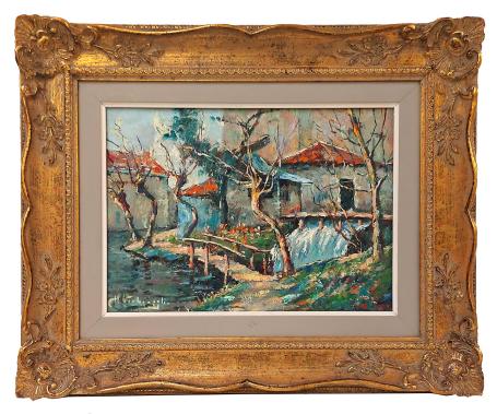 Huisje naast de waterval