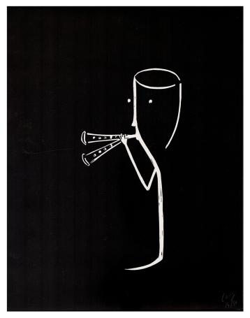 Druivebloed, Het fluitspelend glas  14/50