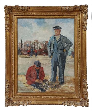 Schippers aan de kade