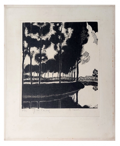 houtdruk Jan Frans Cantré kopen, het kanaal