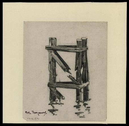 Tekening uit 1952 van Casimir Heymans kopen